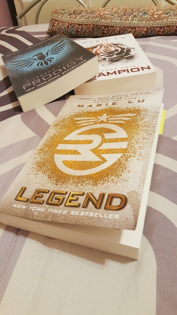bookstack_acm's tweet image. Just started the Legend series • by Marie Lu and [as of the first 20 pgs] I'm enjoying it! 🌟