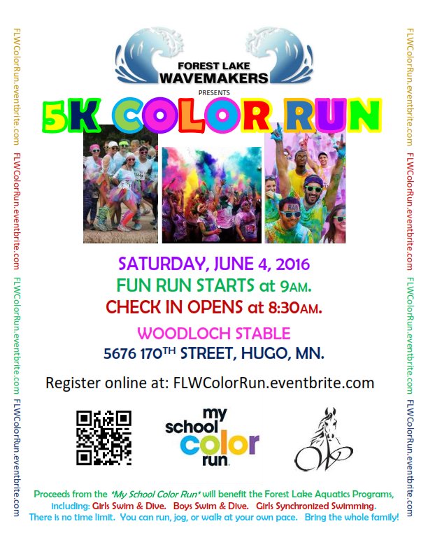 FLWavemakers's tweet photo. Time to register for the Wavemakers 5K Color Run. Get ready to be a rainbow. https://t.co/YULzK5GPnc #FLWColorRun https://t.co/TkH37Y0xcd