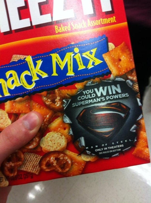 MarkupsEditing's tweet photo. Sweeeeeet! #isthatallittakes #Superman #manofsteel #hispowersaremine #prizeinthebox #snackmix #nomnom #markups https://t.co/zSmABoy1tF