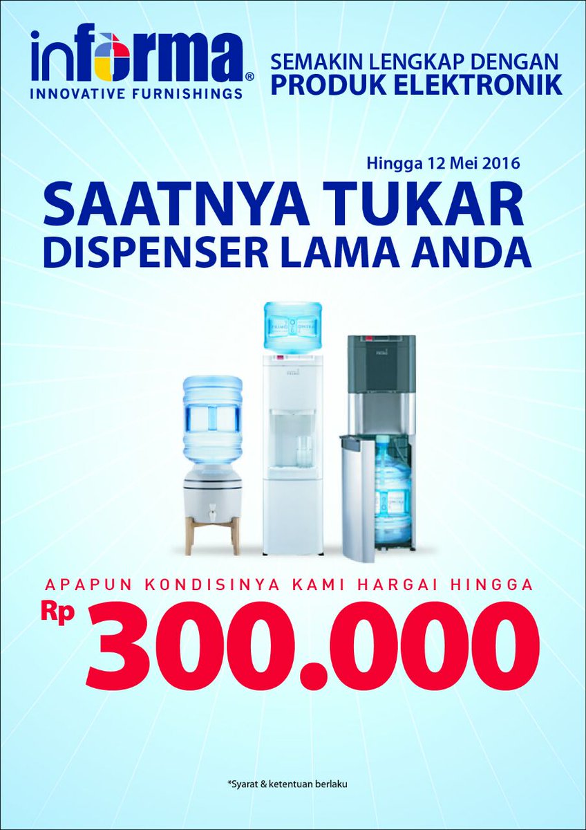 eRwinKusdinar's tweet photo. Daripada pusing buang dispenser lama, yuk kita @InformaID  @infobandung https://t.co/1BEmQh5aWi