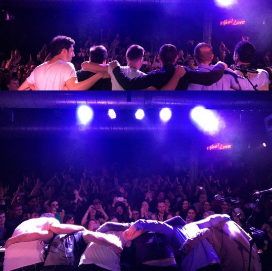 MikePosner's tweet image. I'm SO lucky to get to play with these guys. Take a bow boys. We sold out London!