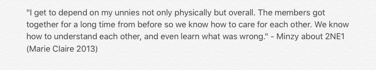 MiracleDoe's tweet photo. Minzy about her bond with her unnies. So don't even say she's not close with them. OT4ever. 😭💕 https://t.co/gO7ZPQCyU7