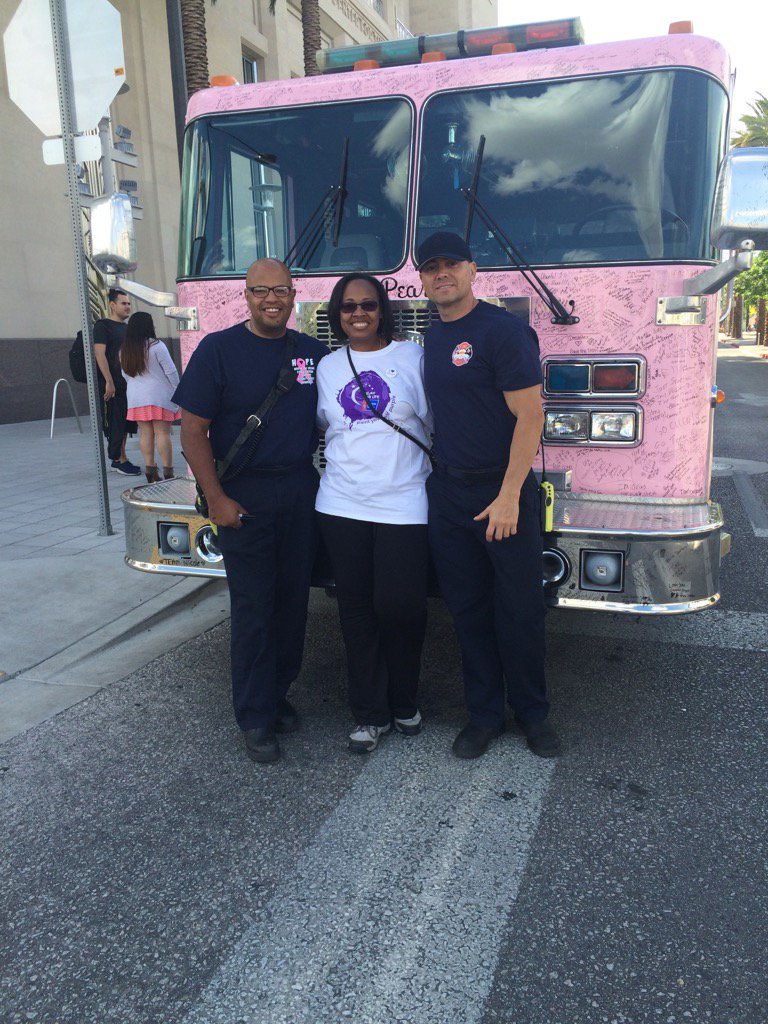 Daniele4mayor's tweet photo. #pinkengine NLV Fire supporting Relay For Life....awesome!!@Daniele4NV https://t.co/iClmo8CqzS