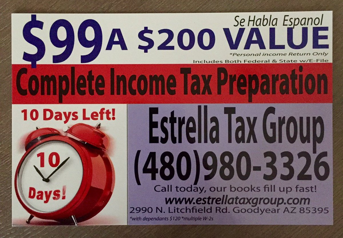 SenorPrintingCO's tweet photo. Tax flyers we printed for Estrella Tax, Give us a call for any printing needs. https://t.co/O69TLLqueG #FlyerPrint https://t.co/YFaLrieutz