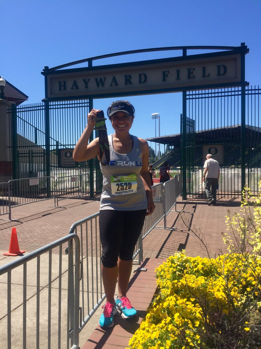 MediaMayra's tweet photo. Running in the footsteps of legends! @EugeneMarathon, u were amazing! #HaywardField #WeRunLACrew #EugeneMarathon #PR https://t.co/pBYJmHRili
