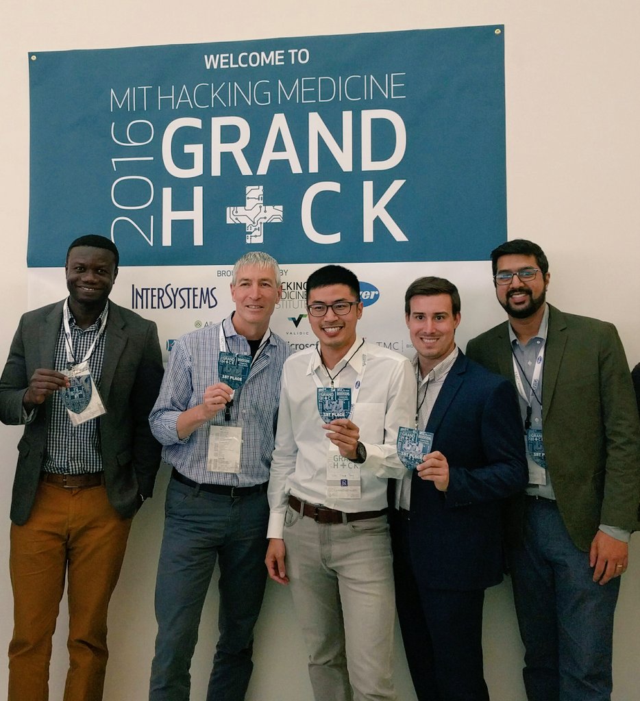 Arjun Rangarajan (@hungarious_jun) on Twitter photo 1st place for connected health! Not too shabby team Community Connect! #GrandHack <a href="/mithackmed/">MIT Hacking Medicine</a> <a href="/_Hollabaugh_/">Joshua Hollabaugh</a> 1st place for connected health! Not too shabby team Community Connect! #GrandHack <a href="/mithackmed/">MIT Hacking Medicine</a> <a href="/_Hollabaugh_/">Joshua Hollabaugh</a>
