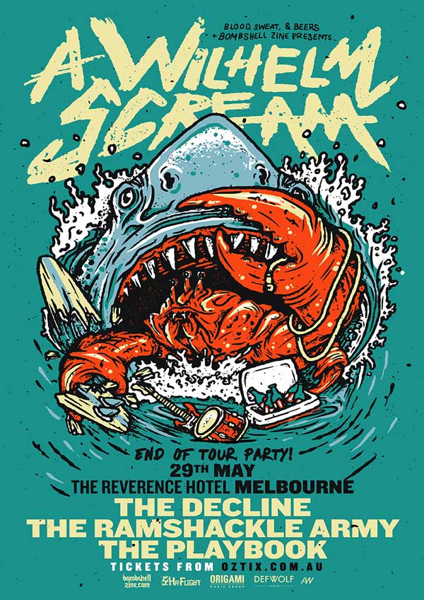 Melbourne! Second <a href="/AWILHELMSCREAM/">A Wilhelm Scream</a> <a href="/TheDeclineMusic/">The Decline</a> show announced <a href="/reverencehotel/">The Reverence</a> bombshellzine.com/2016/05/second…