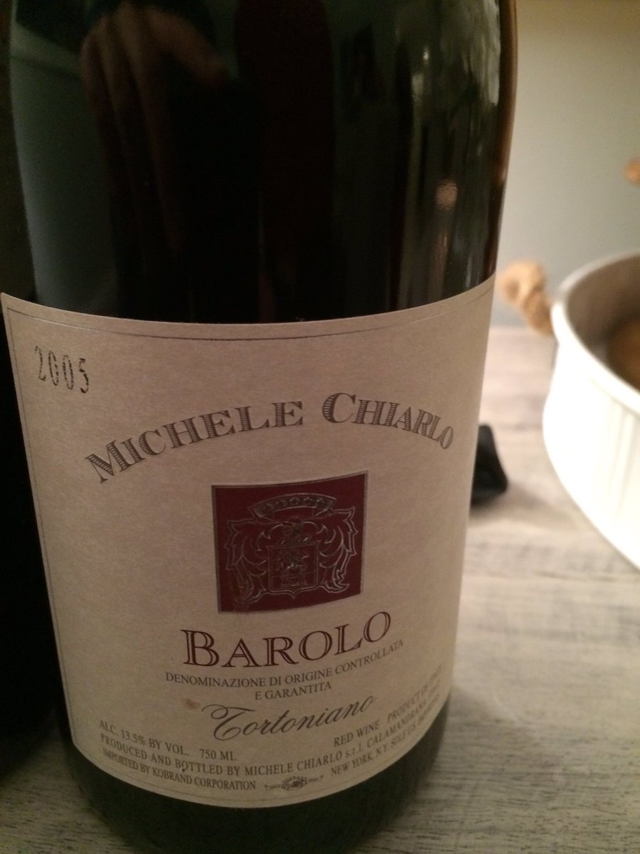 Best and last bottle of this '05 Barolo from our stash.  Aged and ready to drink up! #barolo #wine #italianwine