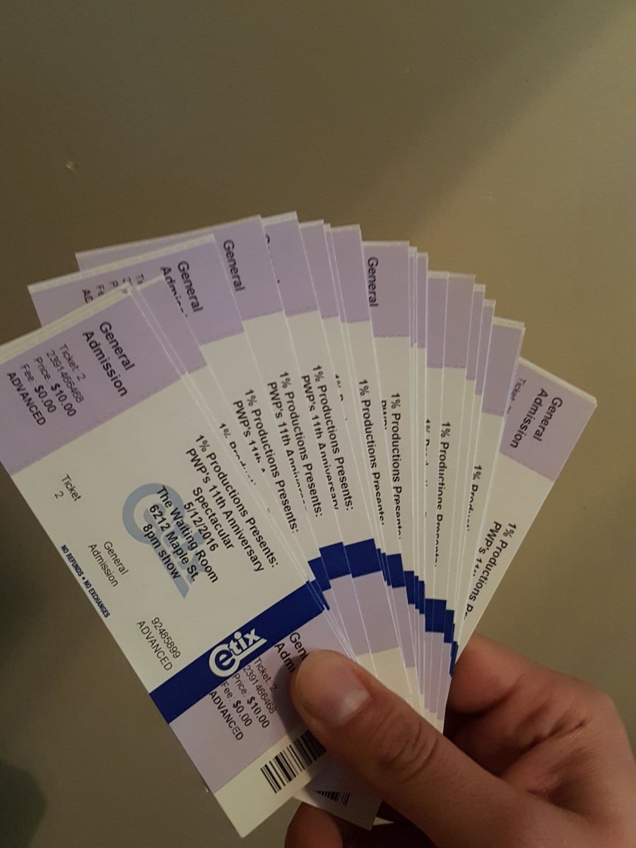 ZacJames's tweet image. Just got Tickets to @PWPLive 's #11AS FEATURING COLT CABANA! HMU if you want to get your tickets and pay w/ cash!!!