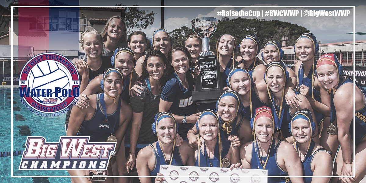 BigWestSports's tweet photo. WWP: History belongs to @UCSBWWP 🏆 #UCSB is dancing for the first time in program history! #RaiseTheCup #GoGauchos https://t.co/qhWcIJJKJB