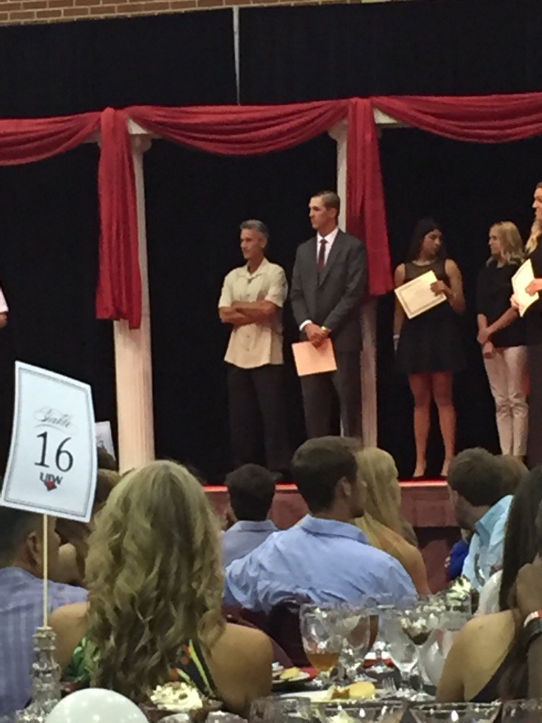 UIWBaseball's tweet photo. Trevor and Coach Heep at the Student-Athlete Banquet. https://t.co/ycufiZrqZS