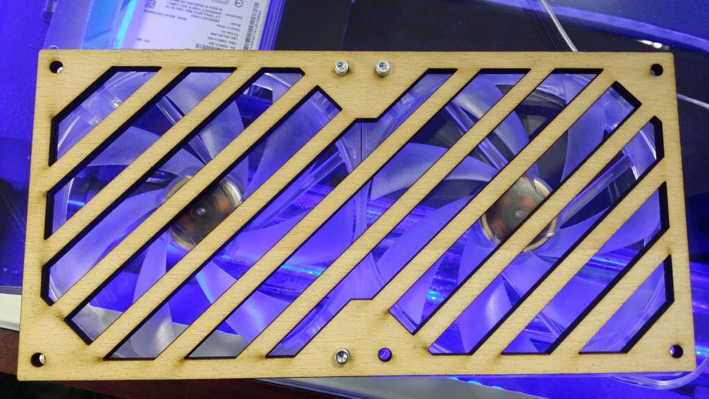 EnviousMods's tweet photo. A prototype @EmiDesign_ designs did for an inside fan grill on the Dark Matter build. 

https://t.co/iBcL9onm5f https://t.co/NPpffub5fs