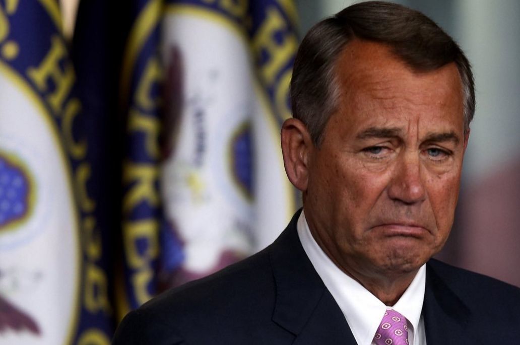 Drunk Boehner - Thank God the guy from Texas (Cruz) didn't win