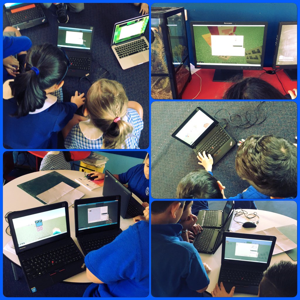 merrylandseast's tweet photo. The @4HCreepers applying their #coding knowledge using #ComputerCraftEdu this morning! #MinecraftEdu https://t.co/8eVd8naKl4