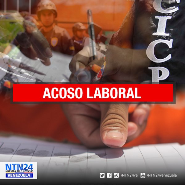 NTN24ve's tweet photo. Denuncian que CICPC abre expedientes contra funcionarios que firmaron para el revocatorio https://t.co/LYbGqHhcBh https://t.co/kwmcULFwjC