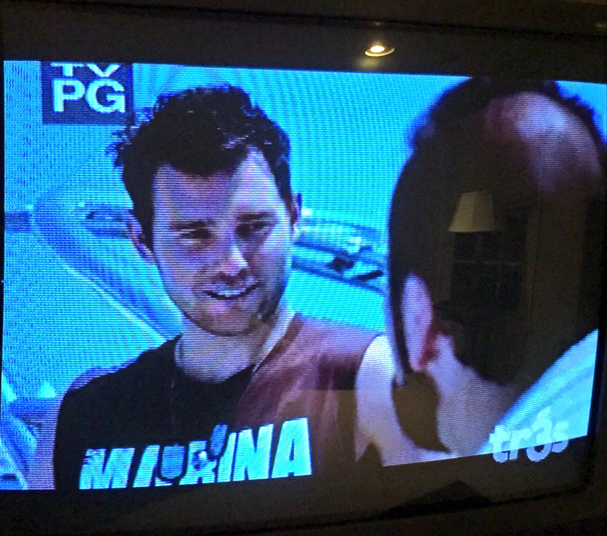 marclucero's tweet photo. Flipping through the channels on the road and I see my guy @ArmandoTorrea ! Miss our practices dude! #niceaccent https://t.co/QeRFy52AeT