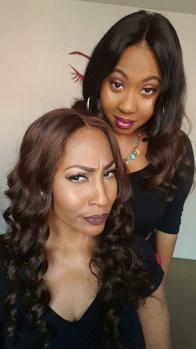 CkeyBeauty's tweet photo. We are always clownin!!! Me and my baby @theenamesaisjaa #MiniMe1 https://t.co/foH4IVtw5D