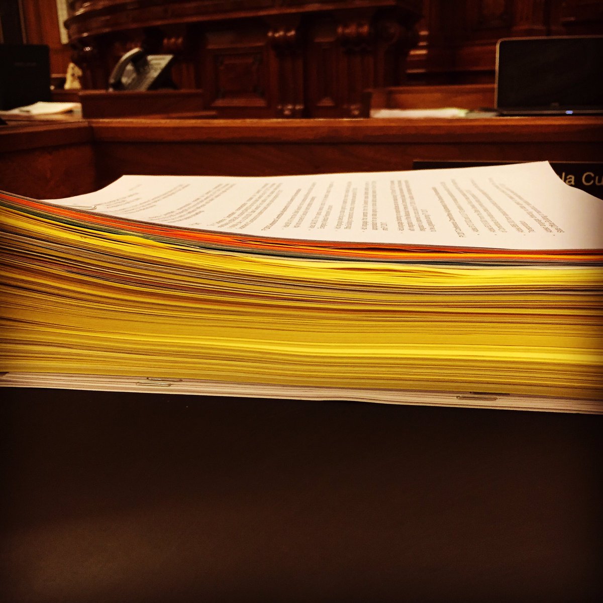 Stack of bills #ksleg has worked in the past 4 days is more than double the amount for entire session!