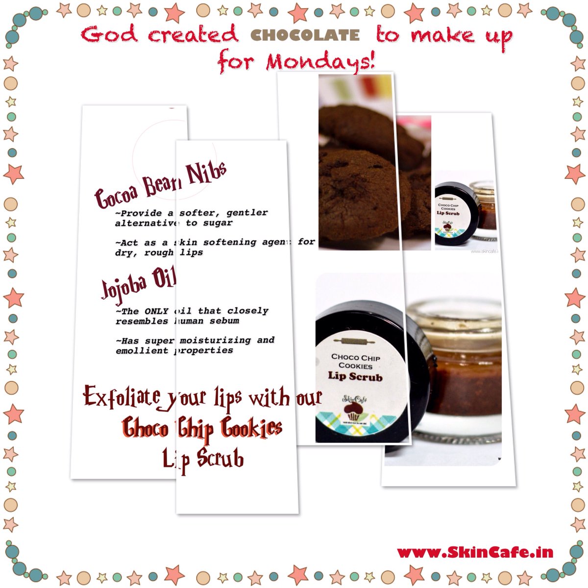 HSkincafe's tweet photo. Choco Chip Cookies Lip Scrub
https://t.co/evaey2BFoG
#skincafe #handcrafted #lipscrub #exfoliate
#chocolate #jojoba https://t.co/yvaf9LGOUL