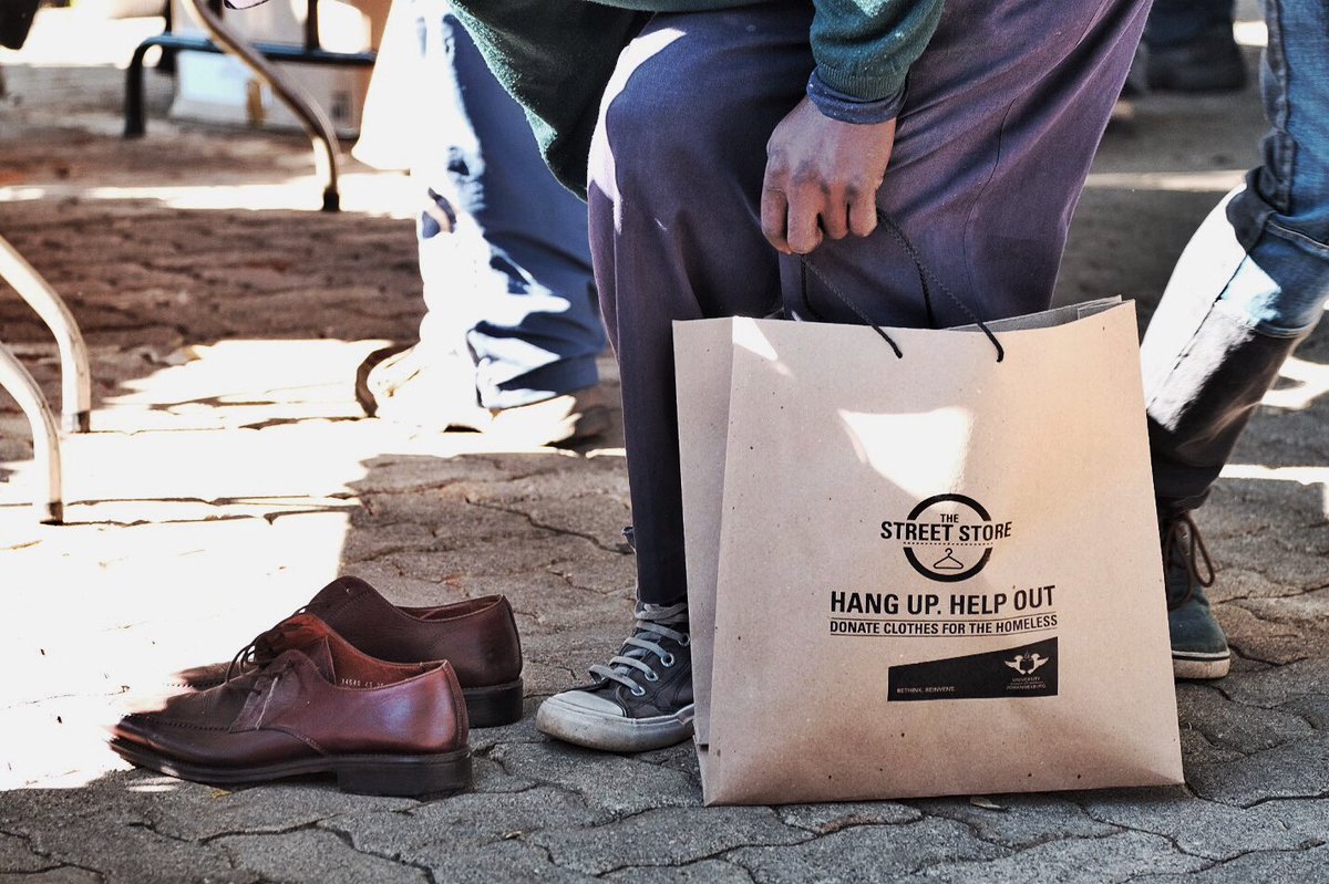 TheSk8School's tweet photo. #Johannesburg #Homeless go shopping at @Josh_npc
@HelpHomlessSa
#422NdStreetStore 
At the Methodist church Randburg https://t.co/ZvSzenXd8m