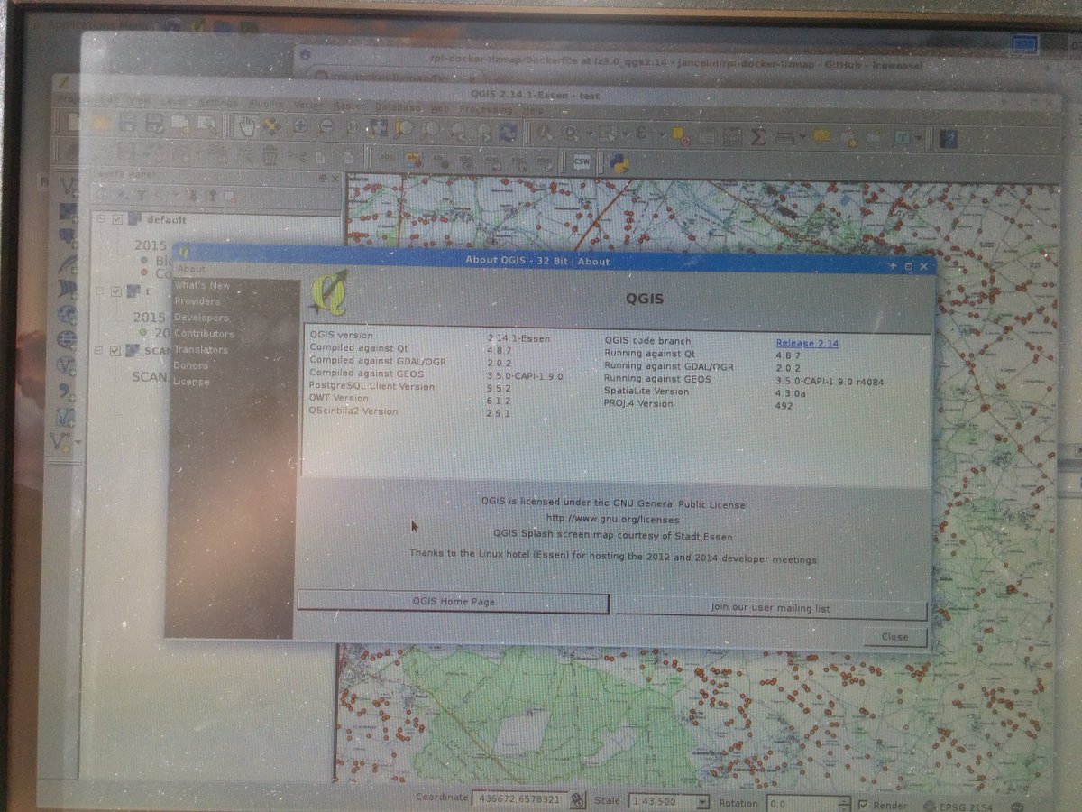 complementterre's tweet photo. add Debian "SID" distribution on #MaruOS #Nexus5 and @qgis 2.14.1 working and very rapidly @getmaru #MyPhoneIsMyPc https://t.co/urebhfohLS