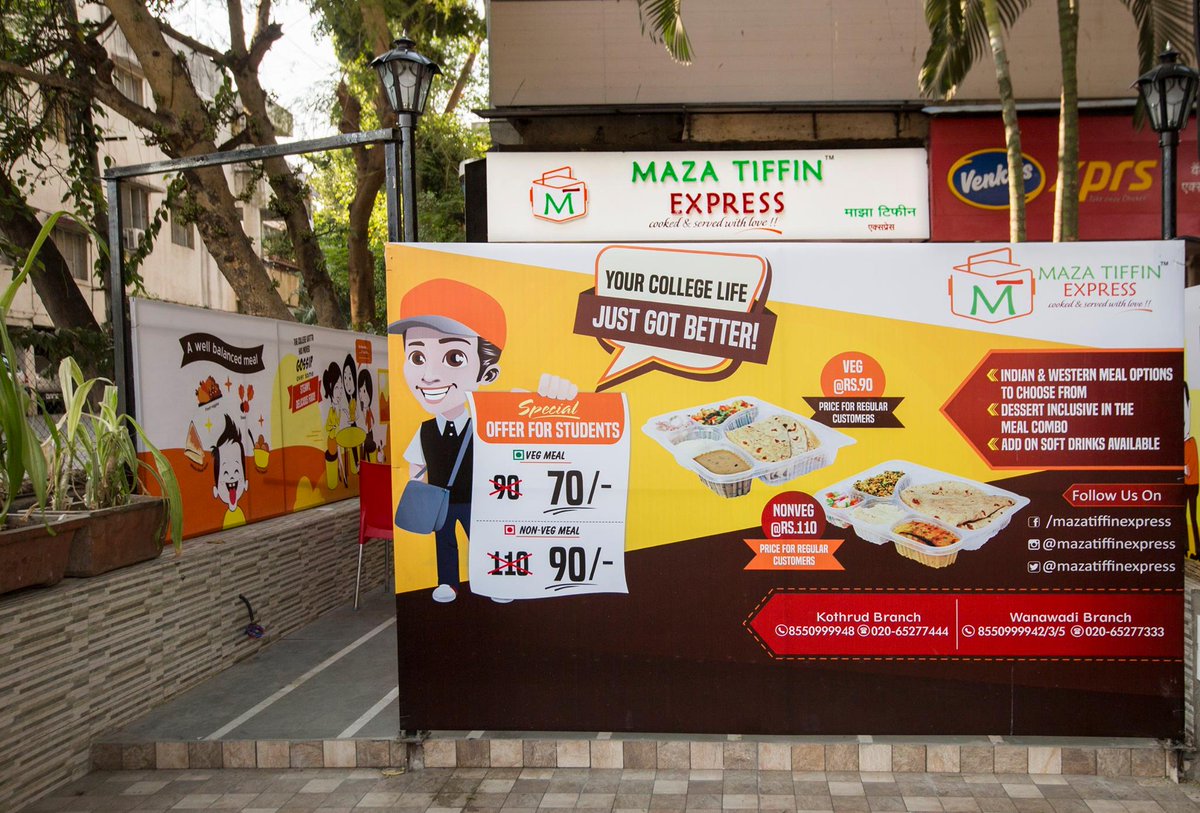 MazaTiffinExp's tweet photo. #MazaTiffinExpress is up and running &amp; we can’t wait to host you! Visit us to get your tasty Food Fix.@Pune #kothrud https://t.co/rsoPJcVCmM
