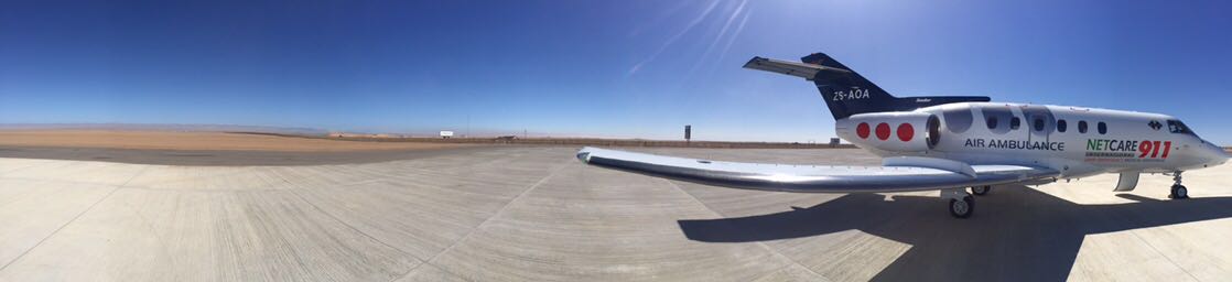 MedairCharter's tweet photo. #Panoramic of the Hawker 800 in Namibia https://t.co/yCuPJ3D8O6
