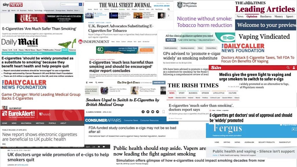 mihotep's tweet photo. We knew #vaping was #harmless, but now the world knows too
#RCPecigs #PublicHealth
Thus #ENDS #TobaccoConTrol https://t.co/Y81w3bDwEh