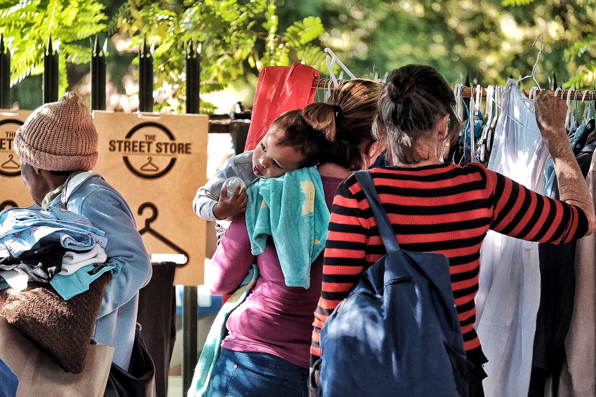 TheSk8School's tweet photo. #Johannesburg #Homeless go shopping at @Josh_npc
@HelpHomlessSa
#422NdStreetStore 
At the Methodist church Randburg https://t.co/4G9zP9QAKx
