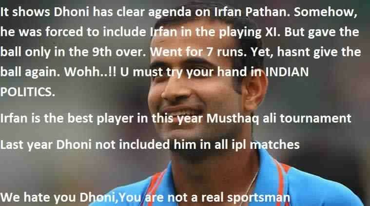 atmytrack's tweet photo. @IPL #PuneSupergiants @msdhoni 
Is this #true ?
#politics in #cricket ? https://t.co/rckUrKaBeU