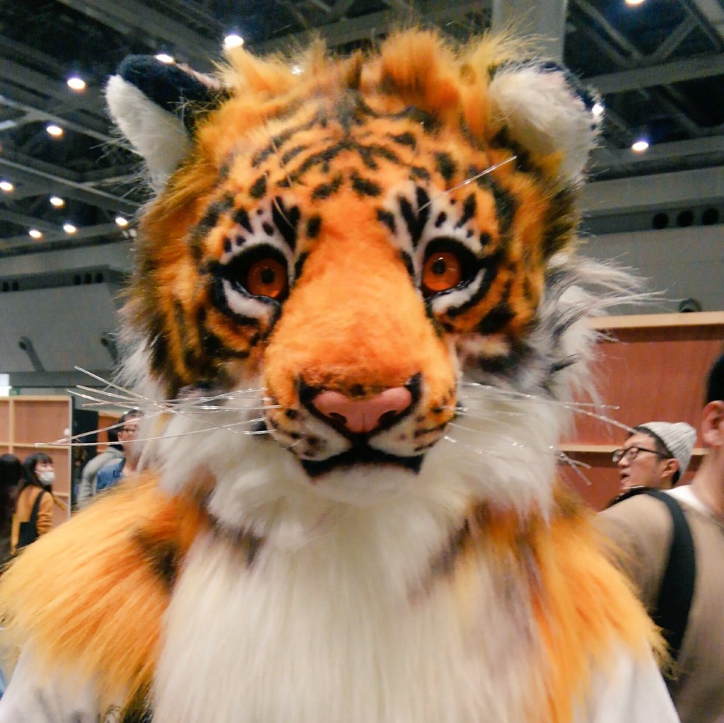 黒胡麻 B 214 たぬき倶楽部 両日 リアルな動物のマスクを販売します 虎や狐面マスク 新作の狼を連れていく予定です デザフェスrt祭り