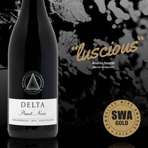 Delighted our 2014 Delta Pinot Noir picked up gold at the 2016 Sommelier Wine Awards.