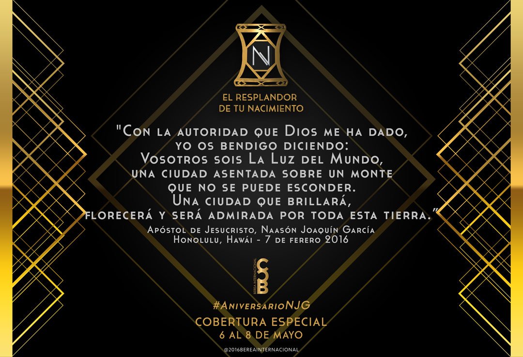 BereaInter's tweet photo. EL RESPLANDOR DE TU NACIMIENTO

“Con la autoridad que Dios me ha dado, yo os bendigo diciendo... ”

#LLDM https://t.co/hyKO3XPDi0
