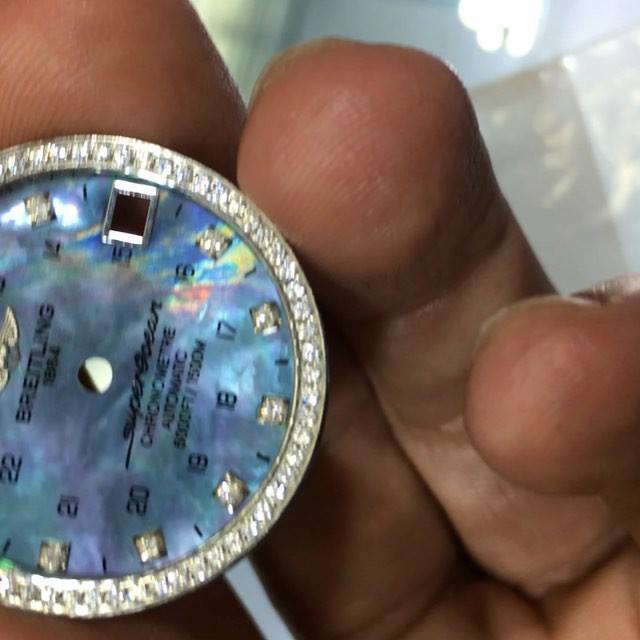 MikeNekta's tweet photo. How to give an old watch new life: #customwatchdial #mop #luxurywatch #breitling by mike_nekta … https://t.co/5pLsYQz9ME