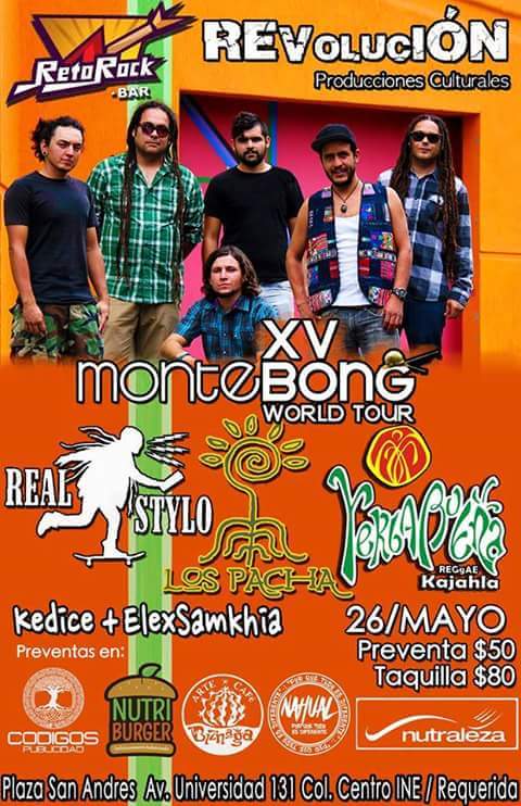 RastamaniaMag's tweet photo. #Másreggae en Querétaro  @Montebong World tour @Ykajahla @lospachareggae, ya estamos listos para regresar #26deMayo https://t.co/IJItPeCv4n