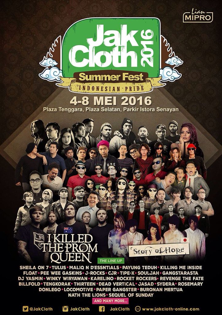 Hello Jakarta!!!
Sampai Jumpa Kamis Tgl 5 Mei 2016 at jakcloth .Kita onthestage Jam 7 Malam di BloodsStage \DC/