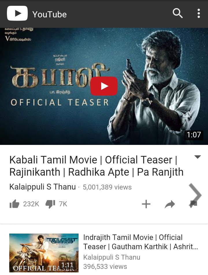 SanVJ_Offl's tweet photo. 24Hours Result Of KabaliTeaser
#5M+ Views
#232K Likes
Fastest First Asian Teaser Created History Its New Milestone https://t.co/qxTXo6PHBv