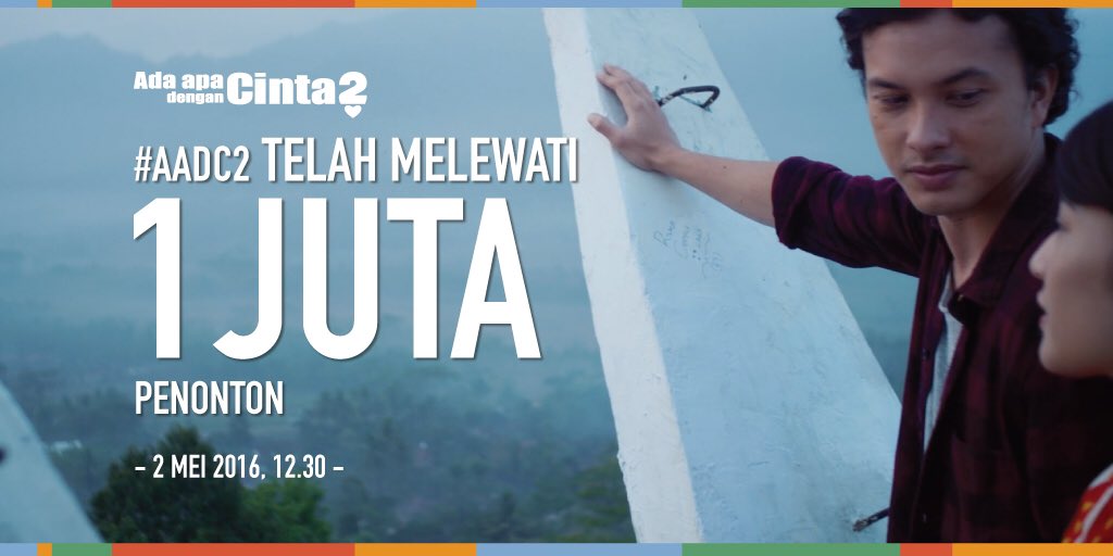Sekali lagi, terima kasih penonton #AADC2 di Indonesia! ❤️🙏🏼❤️🙏🏼 

Kamu jangan terlewat serunya #NontonRame2AADC2