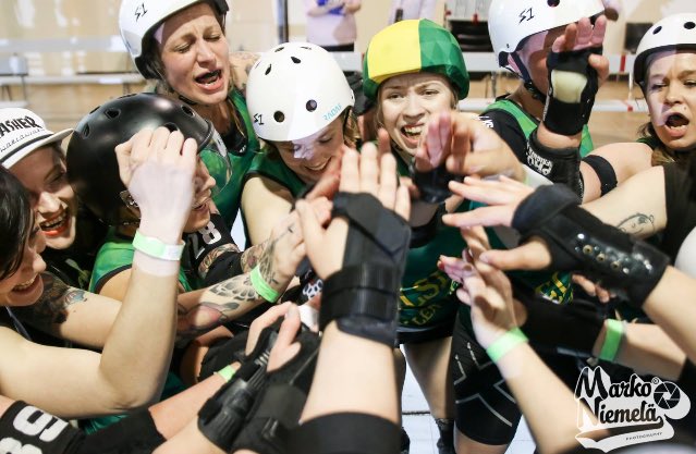 hkirollerderby's tweet photo. Wow! Our All-Stars just ended their amazing Big O weekend with a 173-154 win over Terminal City All-Stars. #BigO2016 https://t.co/acwpl41TFk