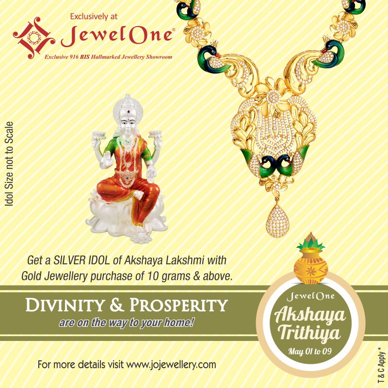 JOJewelOne's tweet photo. #JewelOne #JOJewellery #Offer #AkshayaTritiya #AkshayaLakshmi https://t.co/UihAIhar5G https://t.co/zKN7P4qR2G