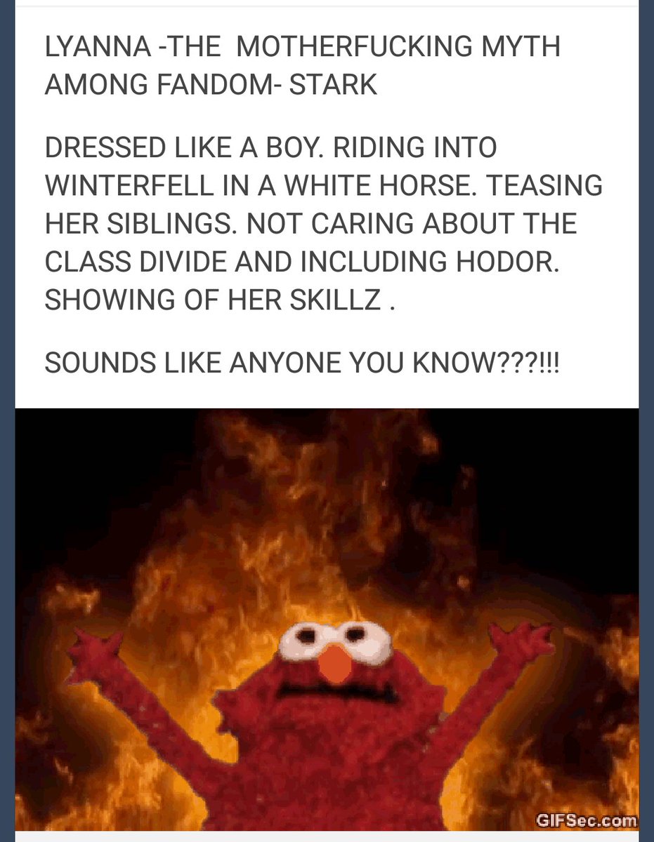 I think I've saw this before, the thing about Arya being like her aunt was not a joke.