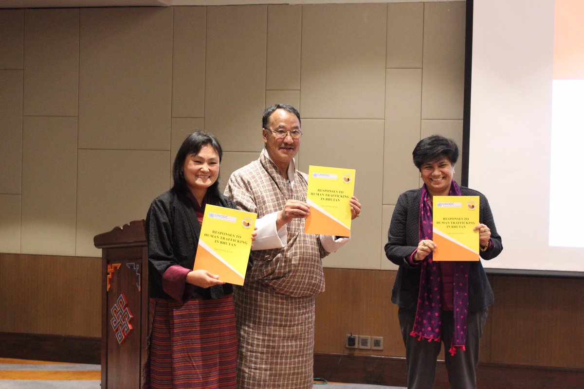 Dwangdi08's tweet photo. Release of "Legal and Policy Review of Responses to Human Trafficking in Bhutan". https://t.co/ONjEk78jER