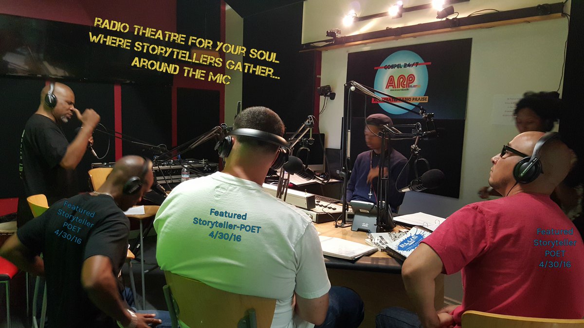 RadioGathering's tweet photo. THANK YOU Storyteller-Poets who gathered around the mic #RadioTheatreForYourSoul @AccelRadio 4/30/16 #Poets #Story https://t.co/tL2If6ksH1