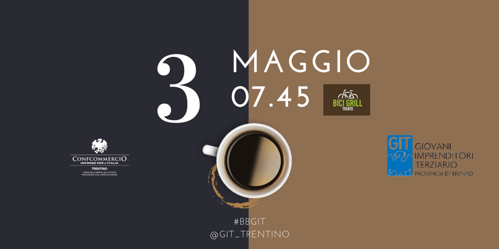 GIT_trentino's tweet photo. https://t.co/gWeE6NrSds fai crescere il tuo #business con @GIT_trentino business breakfast #BBGIT 3 maggio! https://t.co/4ft0OVzV98
