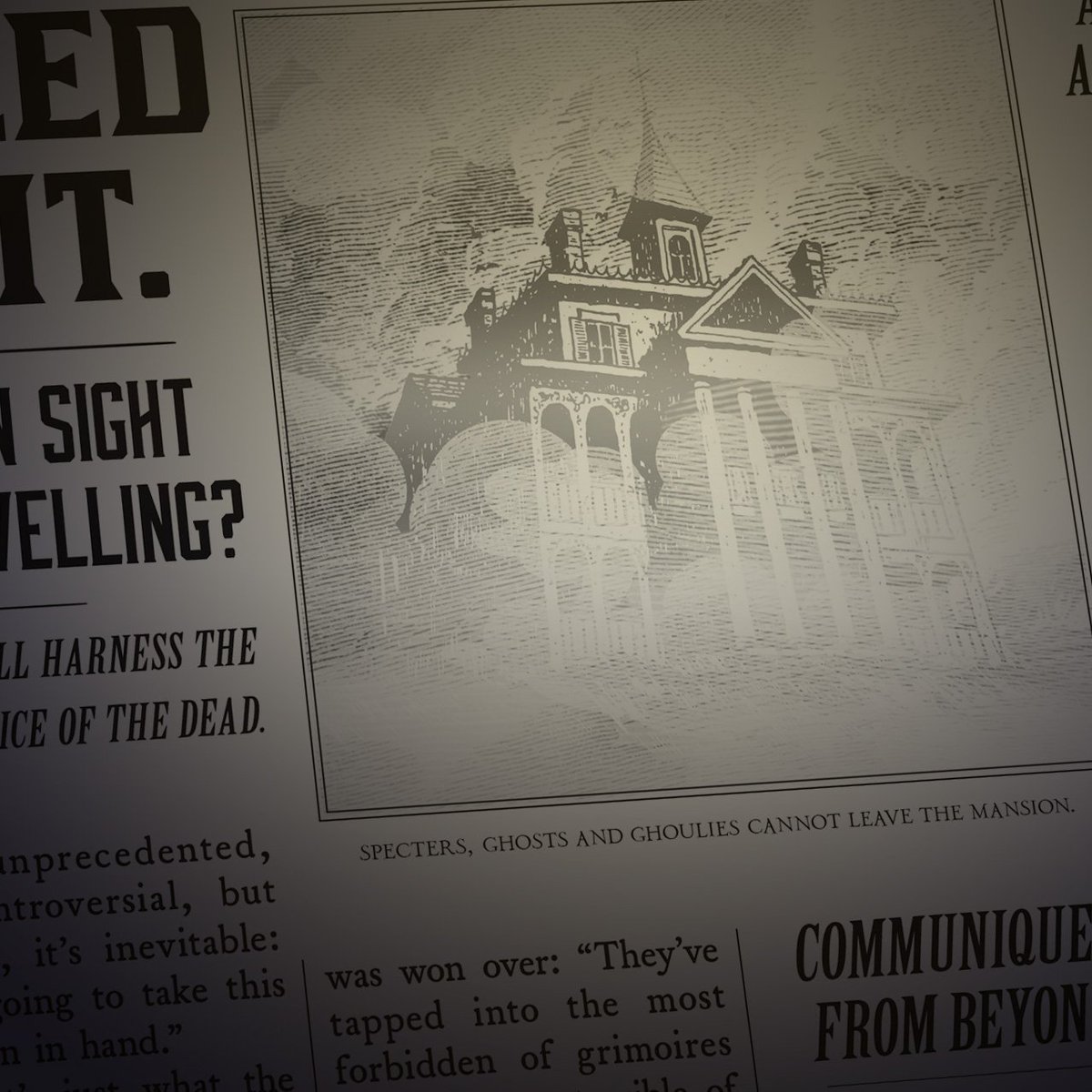 GhostOutpost's tweet image. New #GhostPost on the Dead Letter Office blog prompts discussion of spectral predicament: ghostrelationsdept.disney.com/stories/284/th…