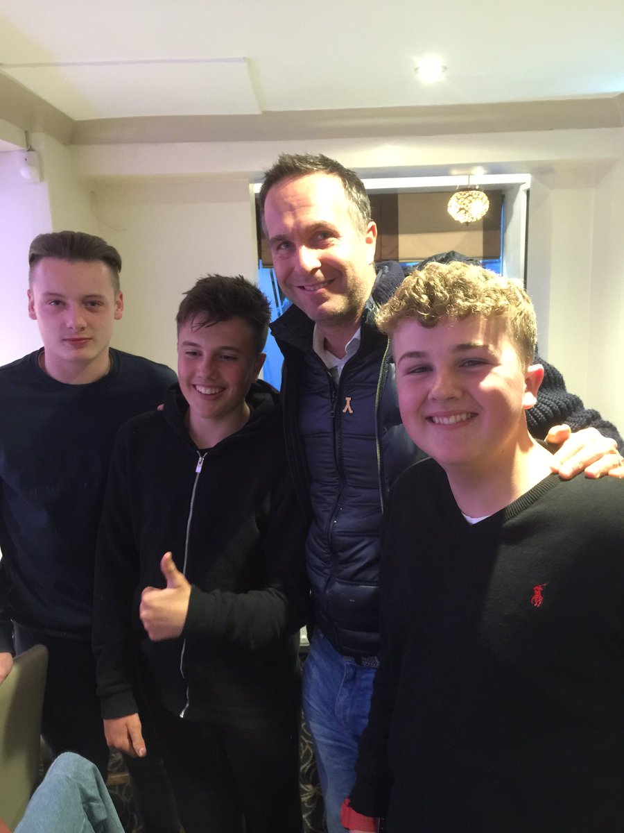 jamiegib's tweet image. Sorry to disturb your dinner @MichaelVaughan