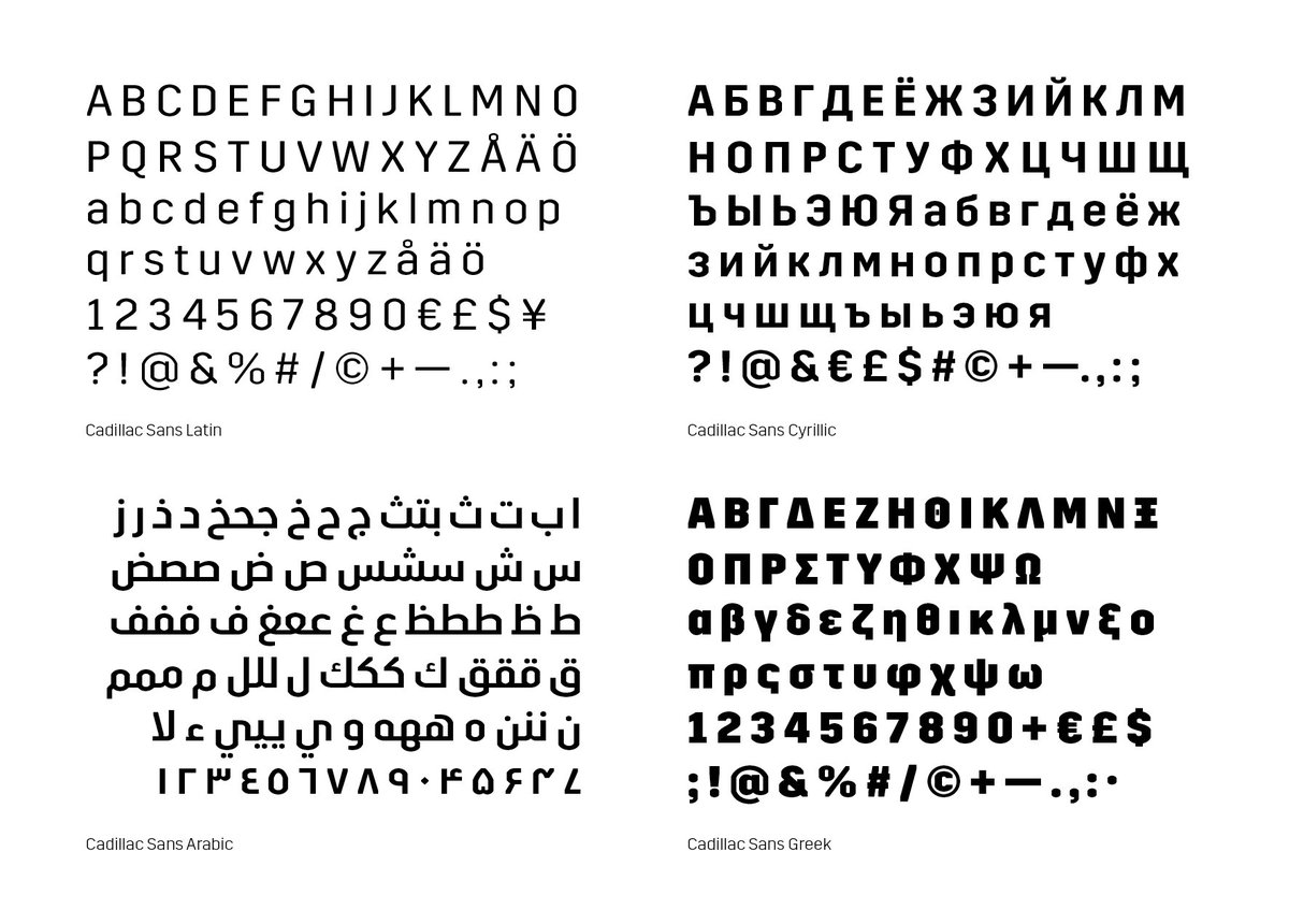Letters From Sweden New Work Cadillac Sans Is A Modified And Expanded Version Of Trim Commissioned By Futurebrandny For Cadillac