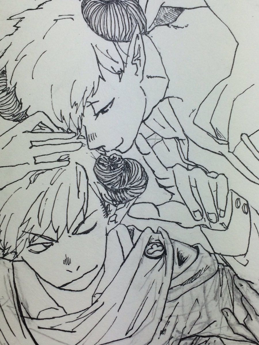 @morumossoi7 おい!今までで1番ちゃんと描いてるぞ!!
そして乾かないインク 