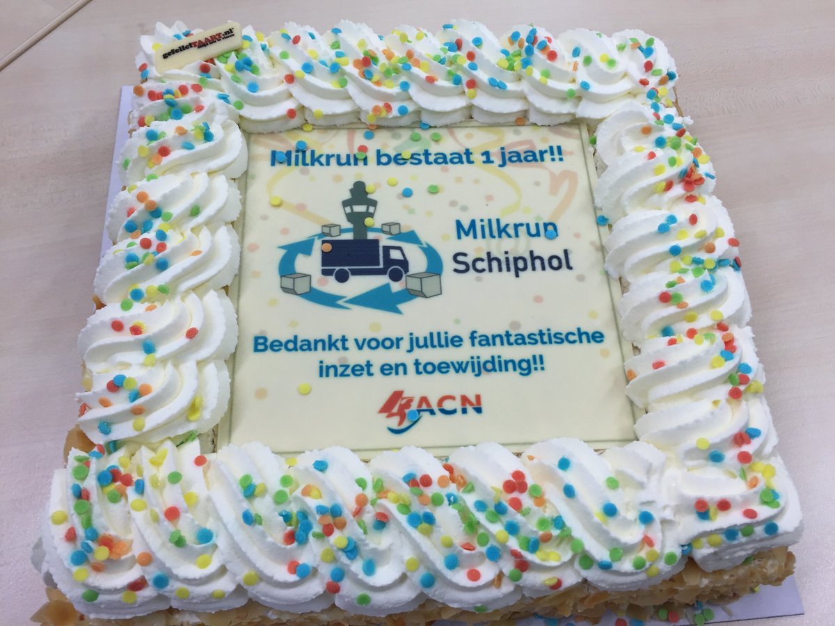 Happy Birthday dear Milkrun, happy birthday to you! ACN is celebrating the 1st anniversary of Schiphol's Milkrun