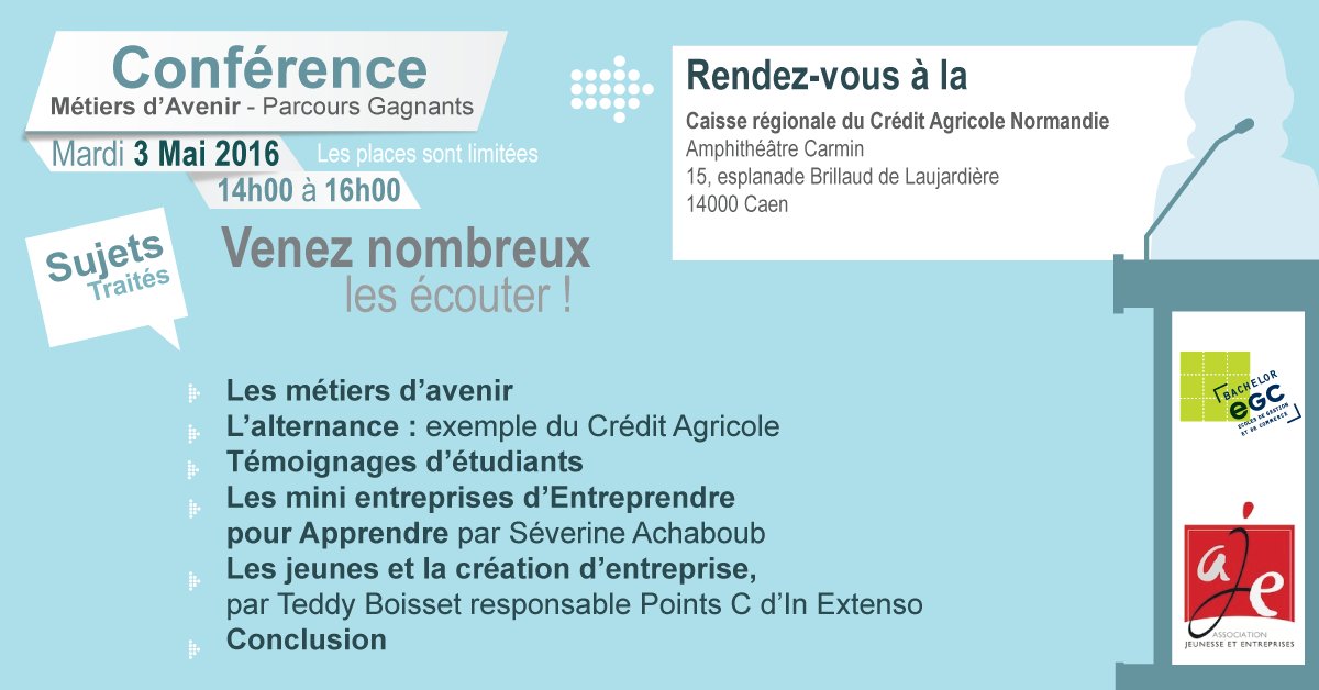 RDV demain pour la conférence Métier d'avenir - Parcours gagnant #avenir #conférence #metierdavenir